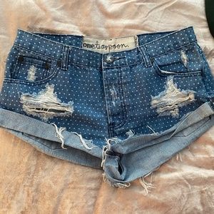 One Teaspoon Jean Shorts